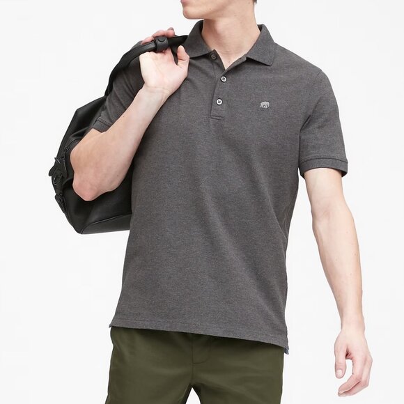 Charcoal Gray Polo by Banana Republic - Picture 1 of 5